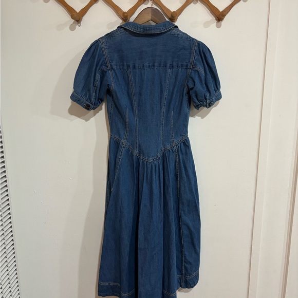 Pilcro Blue Denim Midi Jean Shirt Dress - Picture 5 of 5